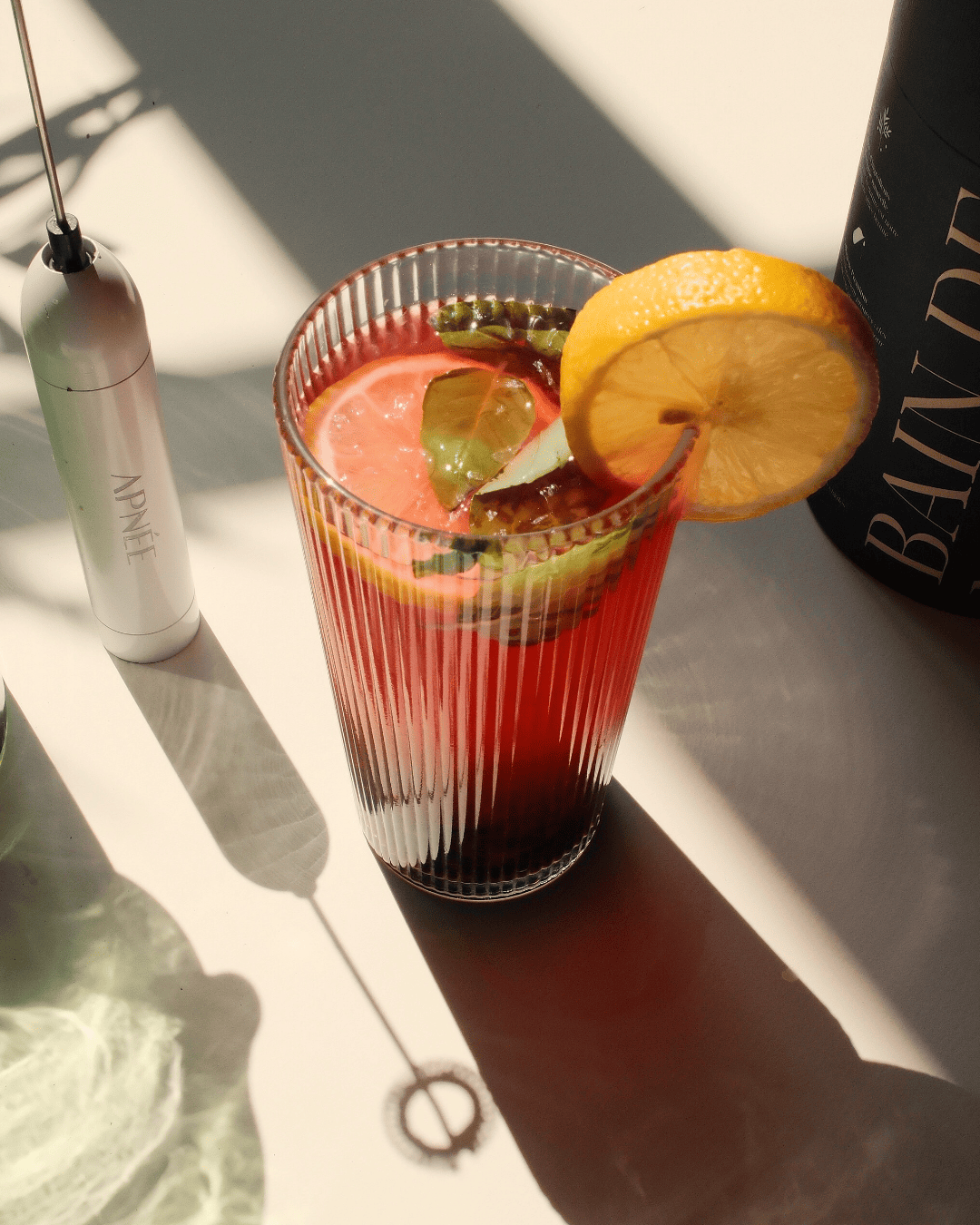Limonade mûres au collagène